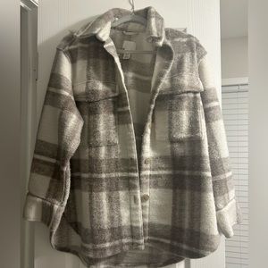H&M Beige Plaid jacket